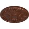 Ekena Millwork Tristan Ceiling Medallion (Fits Canopies up to 6 1/4"), 32 3/8"OD x 3 1/2"P, Copper Penny CM32TNCPS - alternate 2